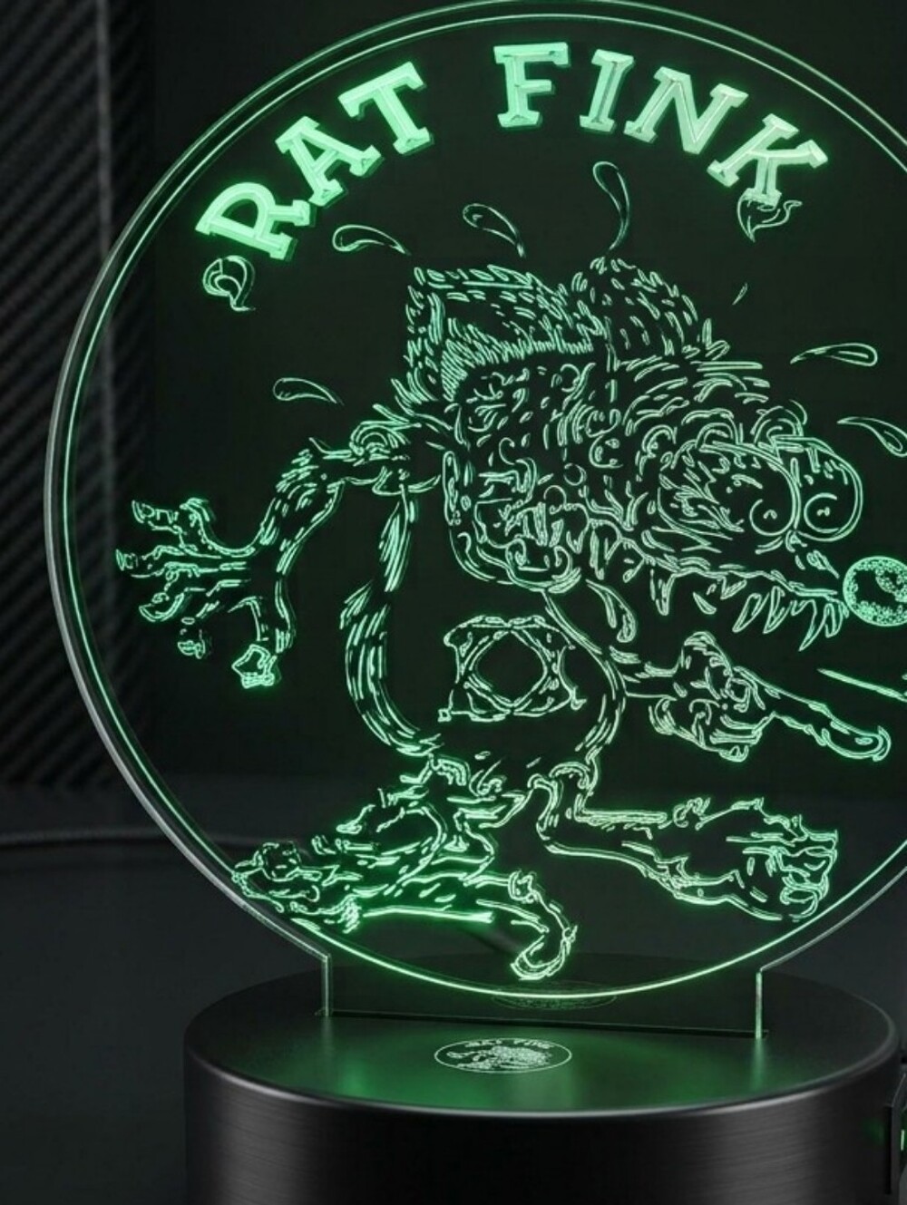Rat Fink Mechanic Halloween Christmas Thanksgivin Rat LED Reptile Night Light